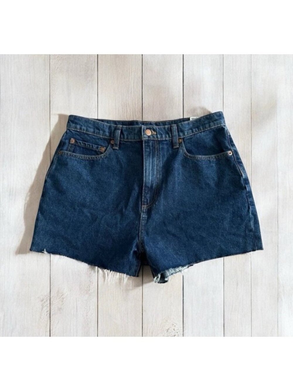 VS PINK High Waist Cutoff Jean Denim Shorts Size 30 NEW with tags